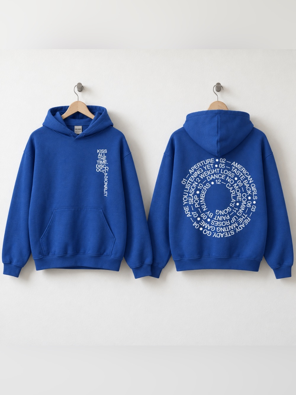 Harry Stylesd Idioteque American Girls Tracklist Circle Vintage Blue Hoodie